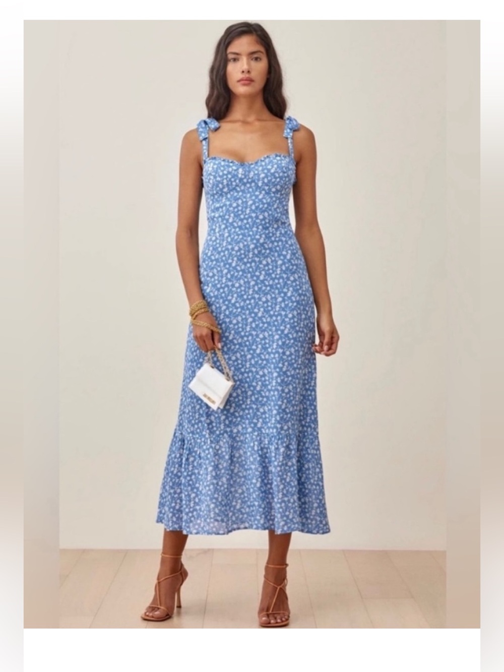 Reformation Nikita Dress Marie Blue Floral
